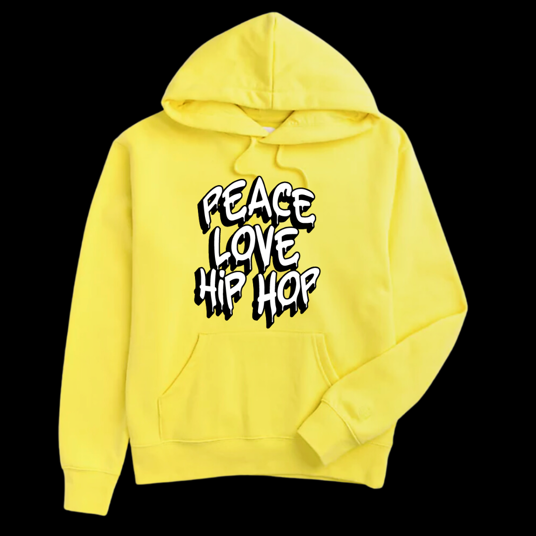 Brooklyn Cloth Graphic SEEK PEACE Yellow Hoodie Size Small Brooklyn Cloth Graphic SEEK PEACE Yellow Hoodie Size Small