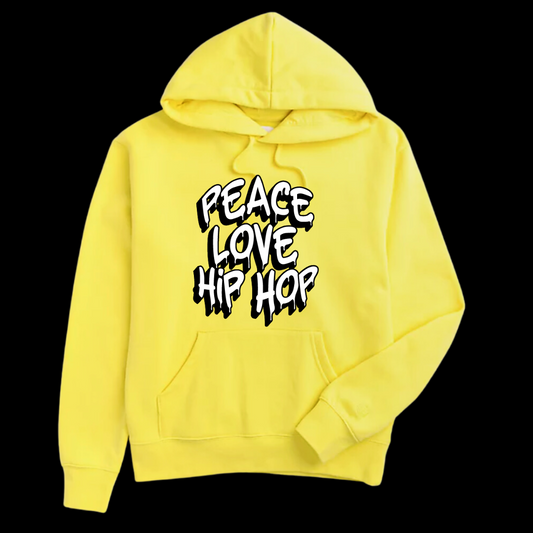 "Drippy White" Adult Yellow Hoodie