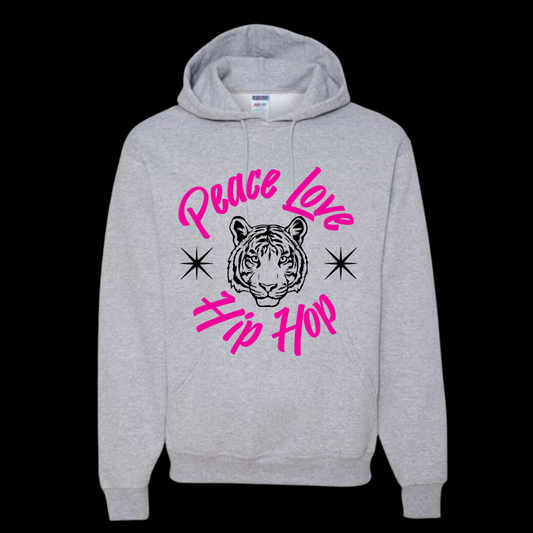 "Get Um Tiger" Adult Grey Hoodie