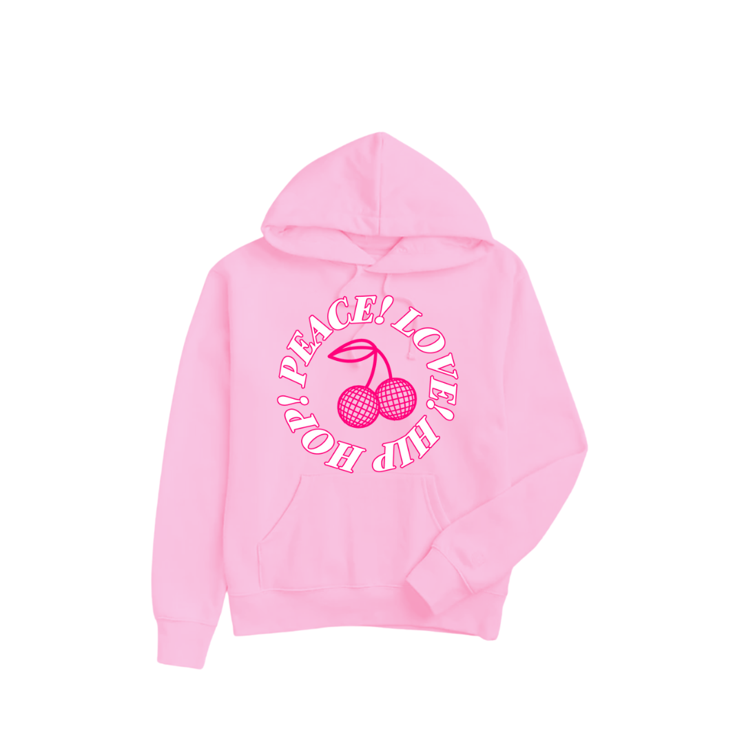 Kids "Pink Cherry" Pink Hoodie